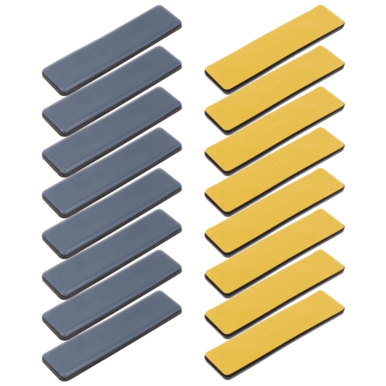 16pcs Furniture Leg Bottom Strip Pads Nonskid Floor Furniture Mats(100x25mm)