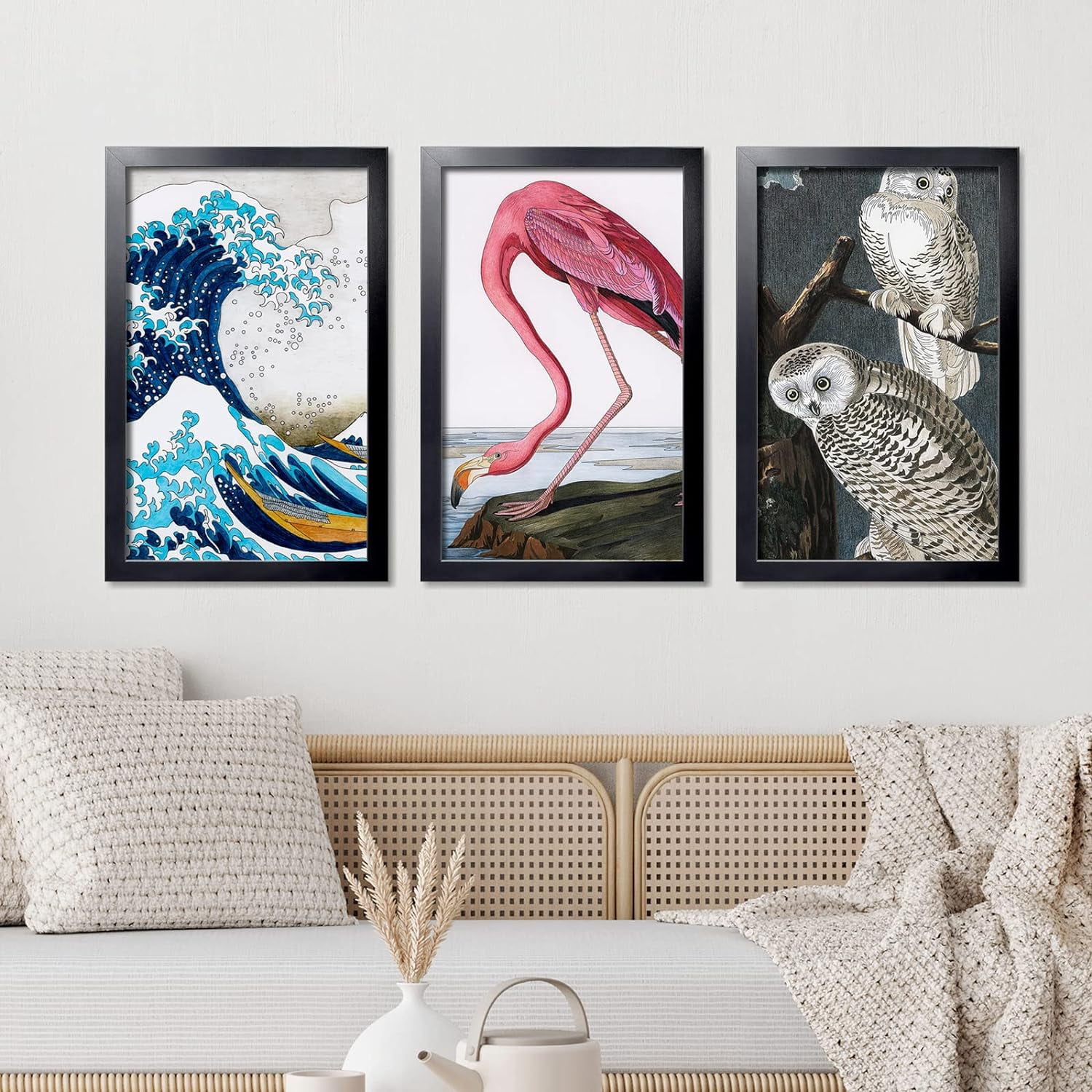 14 x 24 Picture Frame, 24x14 Poster Frame with High Definition Plexiglass, Horizontal or Vertical Wall Gallery Poster Frames Suitable for Photos, Artworks, Posters,Puzzle, Black 1pc