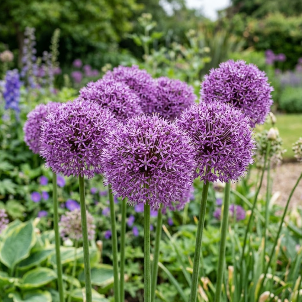 Pack of 250 Giant Allium Seeds for Planting, Ornamental Onions, Purple Allium Flowers