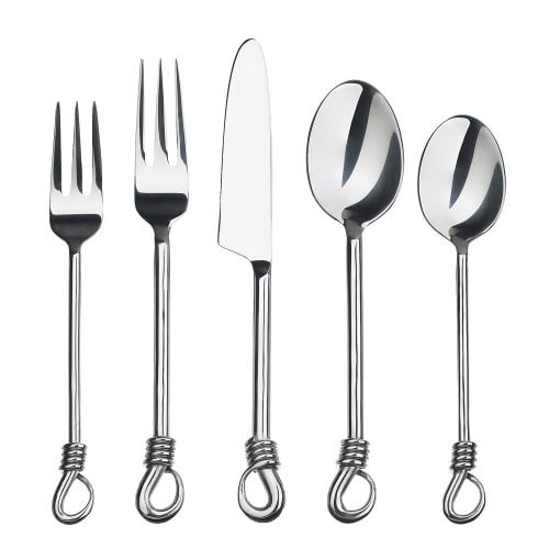 Gourmet Settings TREBLE CLEF Stainless Black Coil Silverware CHOICE Flatware 