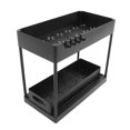 thumbnail image 2 of Slide Out Storage Basket, Easy Placement Removal Under Sink Organizer Easy To Clean With Hooks For Kitchen Black, 2 of 8