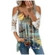 thumbnail image 1 of Elegante mujer casual cremallera cuello impresión blusa encaje manga corta camiseta verano Tops OAVQHLG3B Store  lin121212, 1 of 5