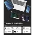 thumbnail image 4 of Teclado mecánico inalámbrico EPOMAKER TH99 Tri-Mode con 8000 mAh, 4 of 9