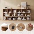thumbnail image 7 of Spaco 3-Tier Open Bookcase 8-Cube Floor Standing Storage Shelves-Natural, Tall Bookshelf, Shelves for Living Room, Home Office, Bedroom, Balcony, 7 of 7