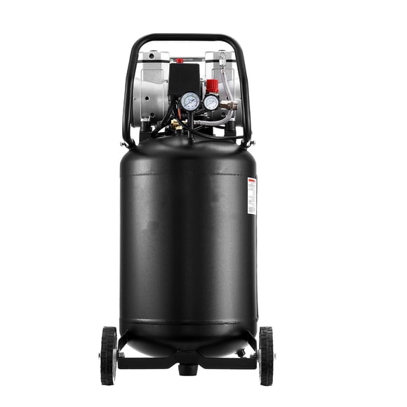 KFFKFF 14-Gallon Air Compressor, 2HP 4.3 SCFM at 90PSI, Max 125PSI Pressure Oil-Free Air Compressor Tank, Portable on Wheels for Auto Repair, 120V