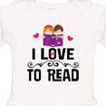 thumbnail image 4 of Inktastic I Love to Read Girls Long Sleeve Baby Bodysuit, 4 of 5