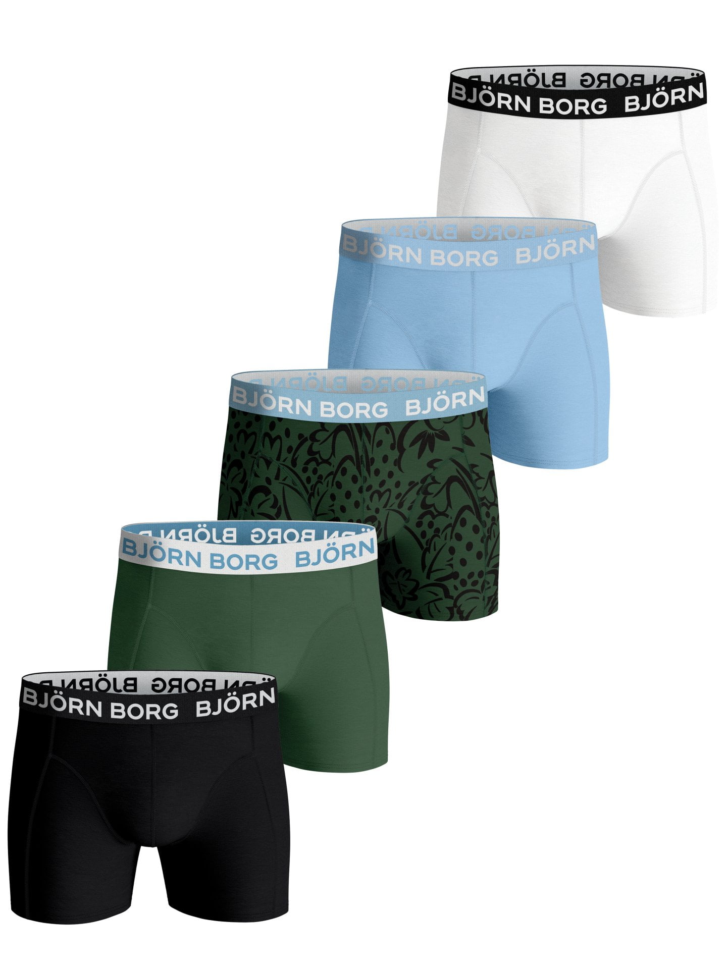 Hoe dan ook Dwang Kosmisch Bjorn Borg Men's 5 Pack Boxer Briefs ~ Essential MP005 multi - Walmart.com