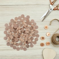 Masteelf Small Wood Rounds for Crafts Unfinished Wood Pieces for Home DIY Projects Khaki 1CM