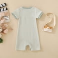 thumbnail image 3 of Mnyotv Baby Boys Summer Clothes Breathable Short Sleeve Bodysuits Cute Outfits for Infants Size 6-12 Months, 3 of 4