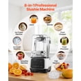 thumbnail image 3 of VEVOR Blender, 68 oz Professional Countertop Blenders with Shield, 2200W 26000RPM Kitchen Food Processor Combo, Self-Cleaning, Speed Adjustable, 6 Preset Menu for Smoothies, Ice Crushing, Puree,White, 3 of 9