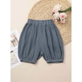 thumbnail image 4 of TTAO Infant Baby Girls Boys Soft Cotton Linen Shorts Bloomers Toddler Summer Breathable Loose Diaper Blue 130, 4 of 7