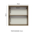 thumbnail image 4 of Alacena Madesa Glamy 70 cm 2 Puertas Marrón, 4 of 6