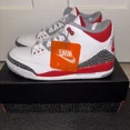 thumbnail image 1 of Ni - ke Size 10 Men’s- Jordan 3 Retro Fire Red 2022 DN3707-160 New With Box, 1 of 5
