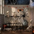 thumbnail image 2 of GustaveDesign 9.84ft Giant Round Spider Web & 5ft Plush Spider, Scary Halloween Yard Door & Outdoor Decor Party Favors "9.84FT White Spider Web & 5ft Spider", 2 of 8
