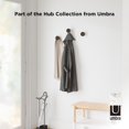 thumbnail image 3 of Umbra Hub Wall Hook, Set of 3,Black/Walnut, 3 of 6