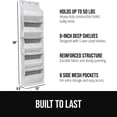 thumbnail image 2 of GORILLA GRIP Over Door Organizer Holds 50lbs 5 Shelf Hanger for Bedroom, Bathroom 58x15 Inches White, 2 of 9