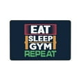 thumbnail image 4 of DouZhe Eat Sleep Gym Repeat Rugs Doormat, Non-Slip Machine Washable Carpets Floor Door Mat , 36" x 24", 4 of 6