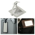 thumbnail image 5 of Unique Bargains 1 Pc Square Luggage Tag for Travelling Gray Polyurethane, 5 of 5