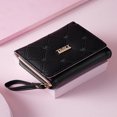 thumbnail image 2 of JUNWELL Women‘s Love Heart Short Wallet  Embroidered Flower  Fashion Multifunctional Clutch With Many Card Slots  Small Coin Purse, 2 of 7