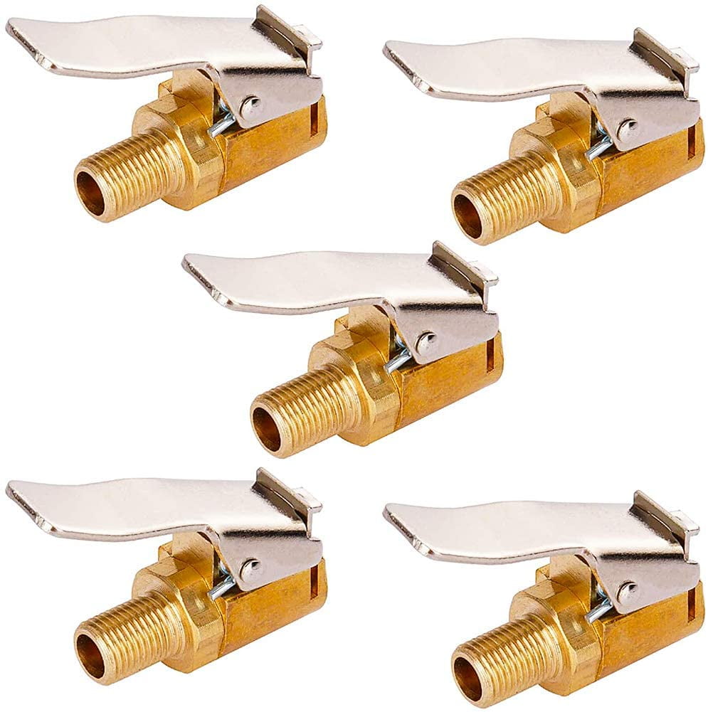 Brass Air Chuck Open Flow Straight Tire Chuck for Pump Air Compressor in Universal Valve 8mm