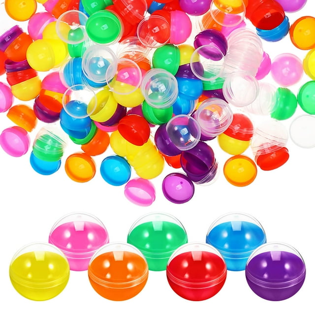 CHICHUMID Empty Round Capsules 120Pcs Plastic For Vending Machine Accessories And Christmas Events