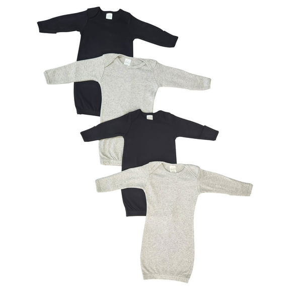 Bambini Layette Unisex Newborn Baby 4 Piece Gown Set