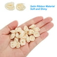 thumbnail image 4 of Uxcell Mini Satin Ribbon Roses Tiny Fabric Flowers Embellishments Rosettes Applique Beige 50 Pcs, 4 of 5