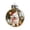 2A - Samoyed, variant on YZEGDCH Christmas English Bulldog Snow Globe Ornaments, Dog Lover Christmas Tree Decorations, Christmas Balls Ornament for Xmas Tree Hanging, Cartoon Cute Puppy Clear for Holiday Light Decorating
