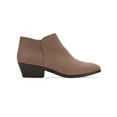 thumbnail image 2 of STYLE & COMPANY Womens Beige Cushioned Wileyy Almond Toe Block Heel Zip-Up Booties 8 M, 2 of 4