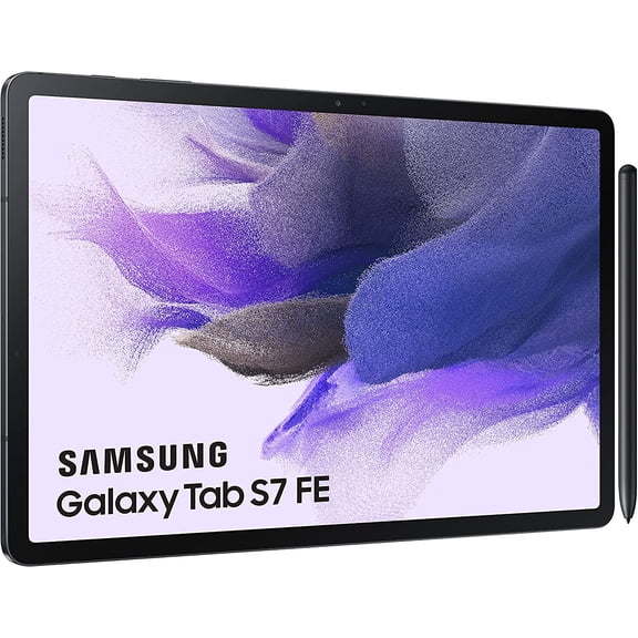 Restored Samsung Galaxy Tab S7 FE | 12.4" Snapdragon 778G 5G Octa-Core 2.4 GHz 6GB RAM 128GB SSD Only Wifi | Mystic Black | S Pen Included (2021)