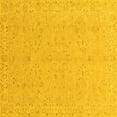 thumbnail image 1 of Ahgly Company Indoor Square Abstract Yellow Modern Area Rugs, 4' Square, 1 of 4