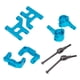 thumbnail image 1 of RC Cars Actualizaciones Parte delantero Swing ARM ST STEING STERING KNUCKLE MODELO MODELO REMOTO CONTROL DE CUCHO DE CUCHO REEMPLAZO PARA TAMIYA CC01 AZUL sidaley FN001278-02, 1 of 7