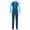 Sky Blue, variant on zdhoor Girls/Boys Full Body Jumpsuit Swimsuit Rash Guard UPF 50+ Kids Long Sleeve Swimwear Bathing Navy Blue L