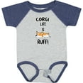 thumbnail image 3 of Inktastic Corgi Life is Rough Boys or Girls Baby Bodysuit, 3 of 5