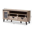 thumbnail image 7 of Baxton Studio Cardiff Modern and Contemporary Light Brown Wood 55-Inch TV Stand, 7 of 7