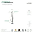 thumbnail image 2 of Kingston Brass Freestanding Tub Faucet, Polished Chrome, Freestanding KS7131DPL, 2 of 7