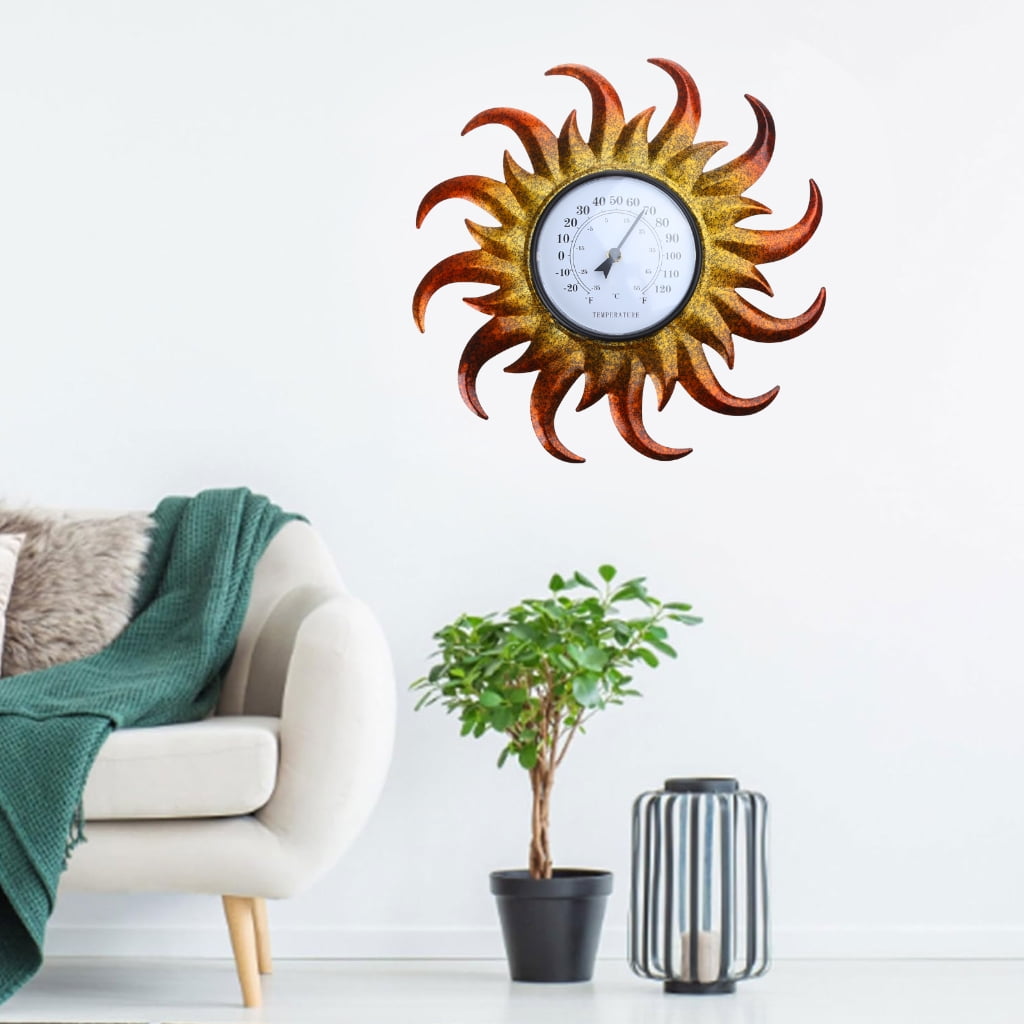 Indoor Outdoor Thermometer Wall Thermometer Decorative Thermometer Temperature MesureMeter for Home Garden