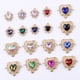 thumbnail image 1 of 18 piezas de colgantes de corazón, abalorios artesanales de bricoje para , fabricación , pendientes, lvero, colr Baoblaze colgantes del encanto, 1 of 8