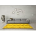 thumbnail image 3 of Ahgly Company Indoor Rectangle Abstract Yellow Modern Area Rugs, 8' x 10', 3 of 4