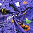 thumbnail image 4 of Halloween Tablecloth, Spider Web and Pumpkin Table Cloth, Bat Cobweb and Ghost Waterproof Tablecloths, Spillproof Tablecover for Dinner Party Decoration, Purple, Rectangle 60 x 84 Inch, 4 of 5