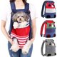 thumbnail image 1 of Mochila para mascotas Mochila para salida de mascotas Mochila con bolsa de viaje en el pecho delantera y trasera Bolsa de transporte con red para mascotas Mochila infrarroja Rayas rojas y azules 40 * 25 cm Sincero Electrónica, 1 of 5
