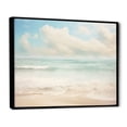 thumbnail image 2 of Designart "Simplicity Beach Landscape V" Nautical & Beach Floater Framed Canvas Wall Art, 2 of 7