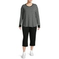 Find Your Perfect Terra & Sky Women's Plus Size Knit Capri
