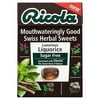Ricola Liquorice Sugar Free Swiss Herbal Sweets 45g (Pack of 3)