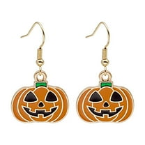 VerPetridure Halloween Alloy Earrings Pumpkin Head Halloween Day Earrings Fashion Halloween Alloy Earrings Pumpkin Head Halloween Day Earrings