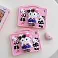 thumbnail image 6 of Cute 3D Hello Kitty Kids Case for iPad (A16) 11th/10th Generation 2025/2022 (11″/10.9″) (Model: A3354, A3355, A3356, A2696, A2757, A2777), Silicone Shockproof Cover, 6 of 9
