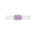 thumbnail image 1 of Cinturón elástico de doble flor de chiffon grande para mujer INSPIRE CHIC, corsé ancho elegante para vestido, 26.8x2.4 pulgadas, púrpura claro, 1 of 6