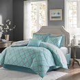 thumbnail image 1 of Merritt Lit Complet et Ensemble de Draps Aqua Multi Très Grand, 1 of 1