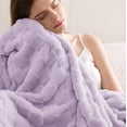 thumbnail image 3 of Manta Bedsure Lavender Fog, forro polar para sofá, 130 x 150 cm, 3 of 7
