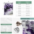 thumbnail image 6 of Purple Black Geometric Balloon Curtains for Windows, Bedroom Curtains 54 Inch Length, Modern Abstract Crystals Artwork Tie Up Curtains Panels Thermal Insulated Bathroom Curtains Window 42"x54", 6 of 8
